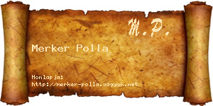 Merker Polla névjegykártya